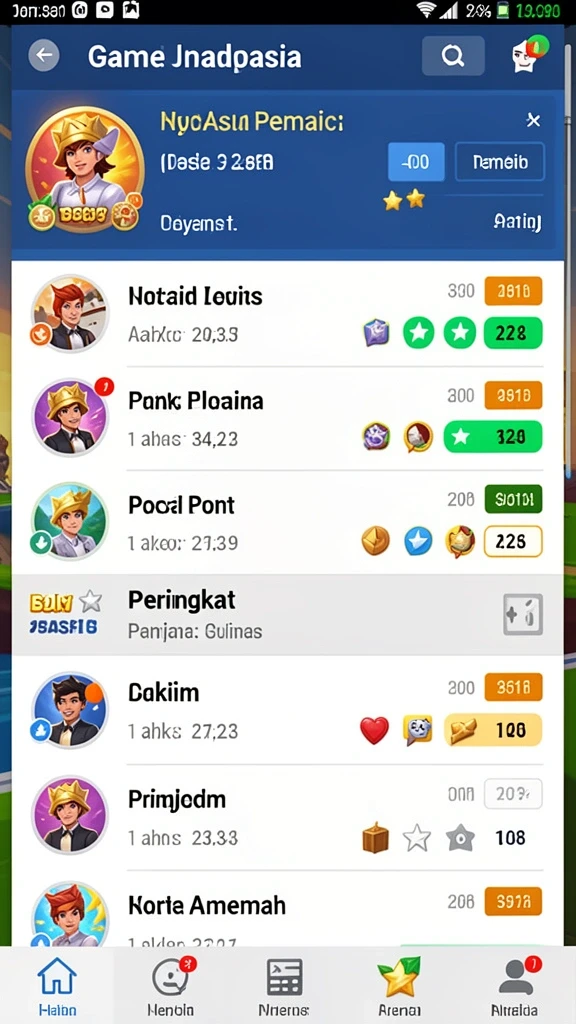 99rp - Tampilan antarmuka yang modern dan mudah dipahami.
