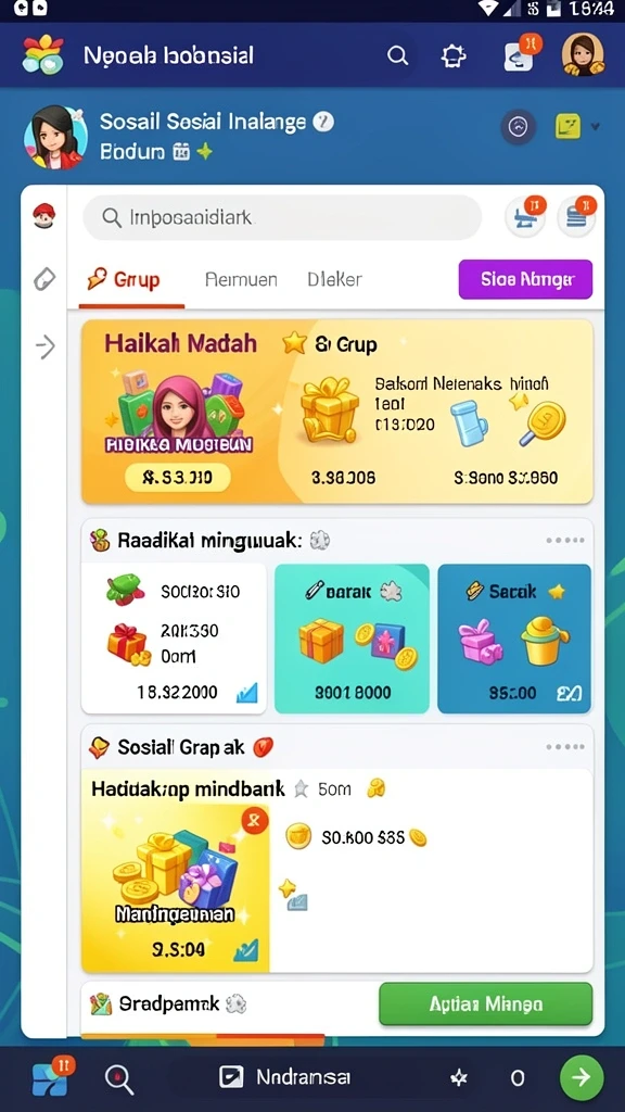 polototo - Grafik cerah dan penuh warna.